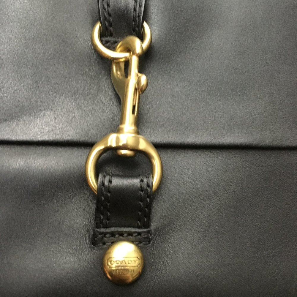 NWT COACH Martta Black Leather Boots Size 6 - Picture 9 of 10